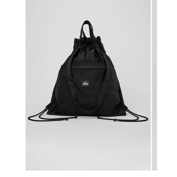 Alo Yoga Utility Tote Bag Black Oversized Gym Bag - Picture 3 of 10